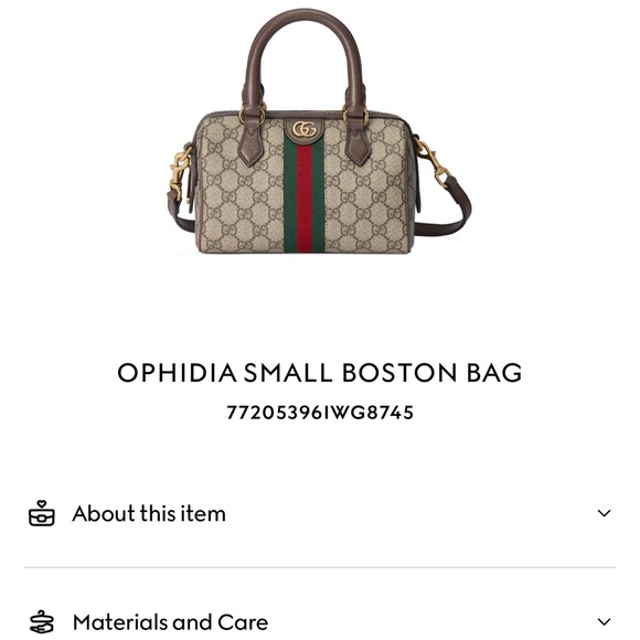 Gucci Beige and Brown Mini Bag with Red and Green Stripe - Picture 9 of 15